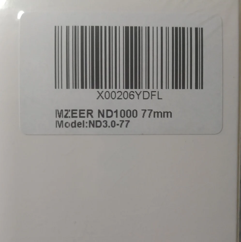 77mm Neutral Density ND1000 Camera Lens Filter | Ultra Thin